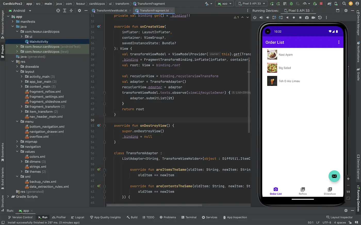 Android development with Kotlin 