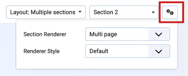 Setting multipage renderer