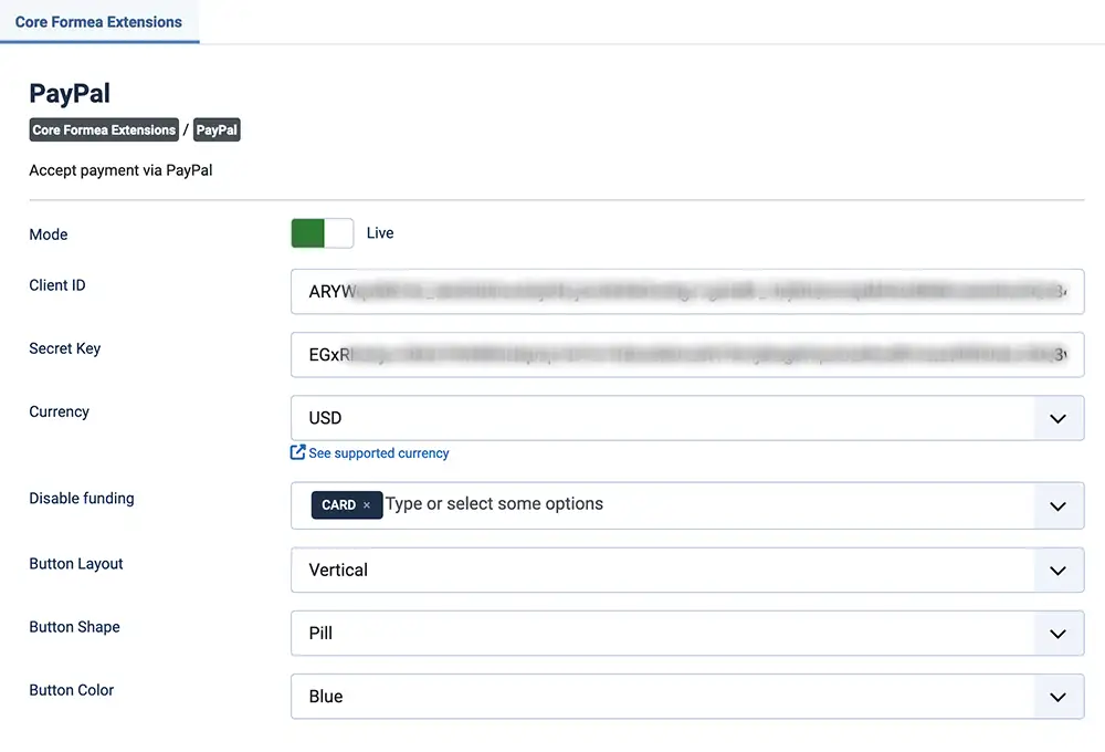 Required field global configuration