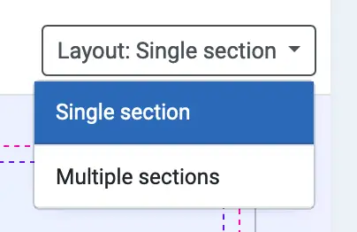 Layout type selector